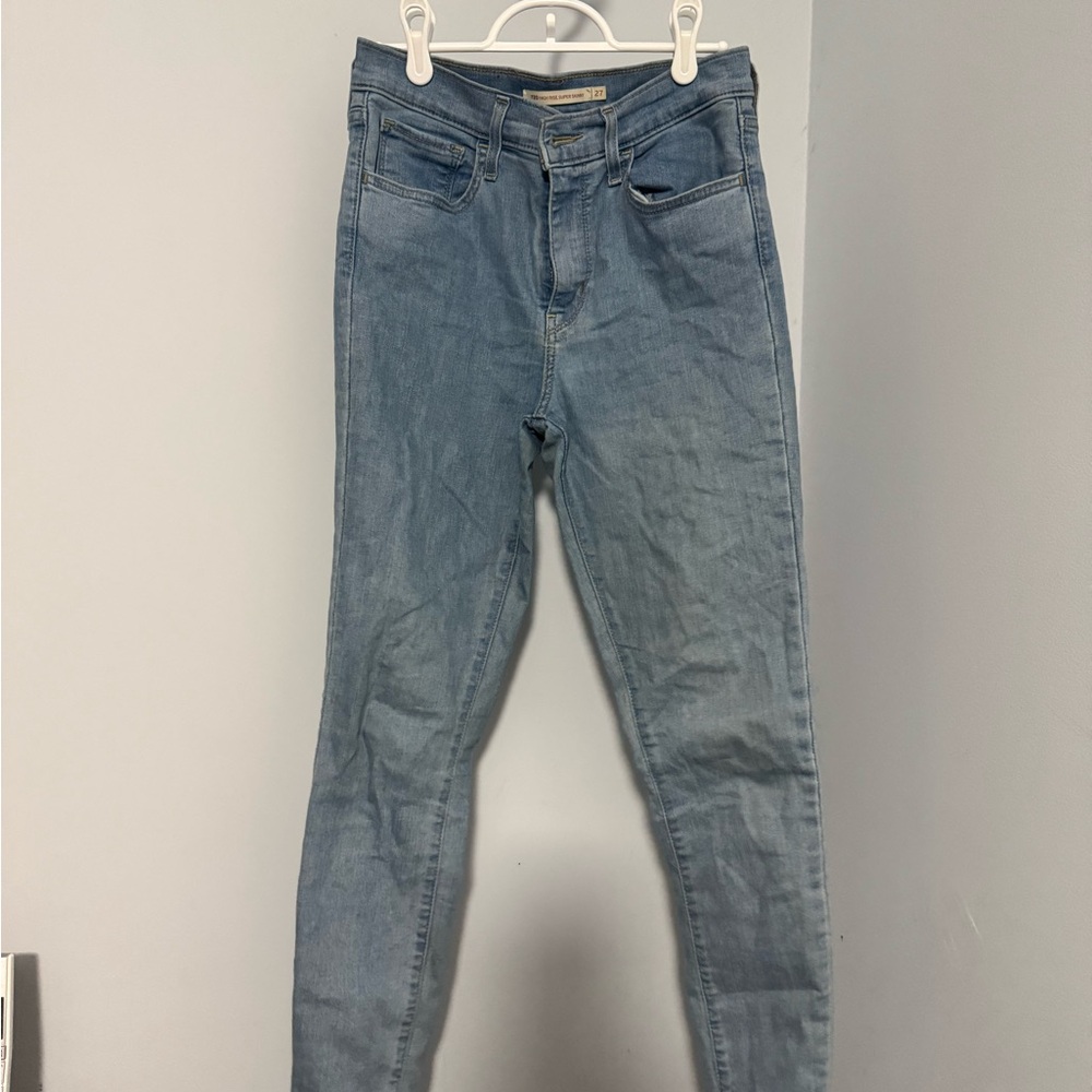Levi’s 720 High Rise Super Skinny Light Blue Women's Jeans